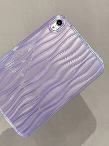 Water Wave Clear Case Tương thích với iPad - Màu tím - Xem 3
