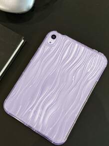 Water Wave Clear Case Tương thích với iPad - Màu tím - Xem 4