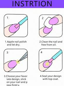 1sheet Floral Print Nail Art Sticker 3D Rose Decals - Multicolor - View 4