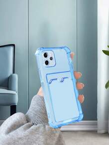 透明手機殼帶插卡槽 - 藍色 - 查看 6