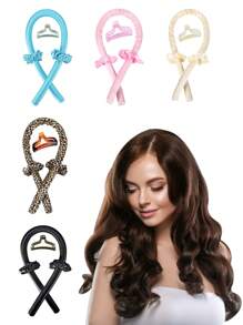 編織工具，4入組套頭髮編織工具髮圈DIY造型工具套裝髮夾 - 藕粉色 - 查看 1