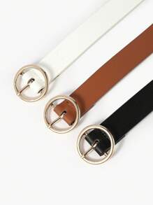 New Arrival Kids' 3pcs/Set Pu Leather Belts - Multicolor - View 4