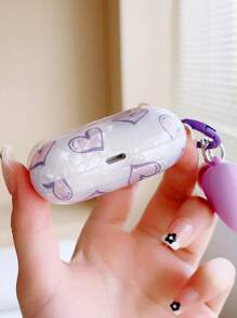 情人节 Y2K 心形图案保护壳 兼容 Airpods 兼容 Airpods1/2 AirPods Pro - 彩色 - 查看 3