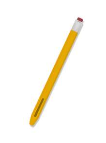 防滑塑膠觸控筆套兼容 Apple Pencil 1/2 - 黃色 - 查看 2