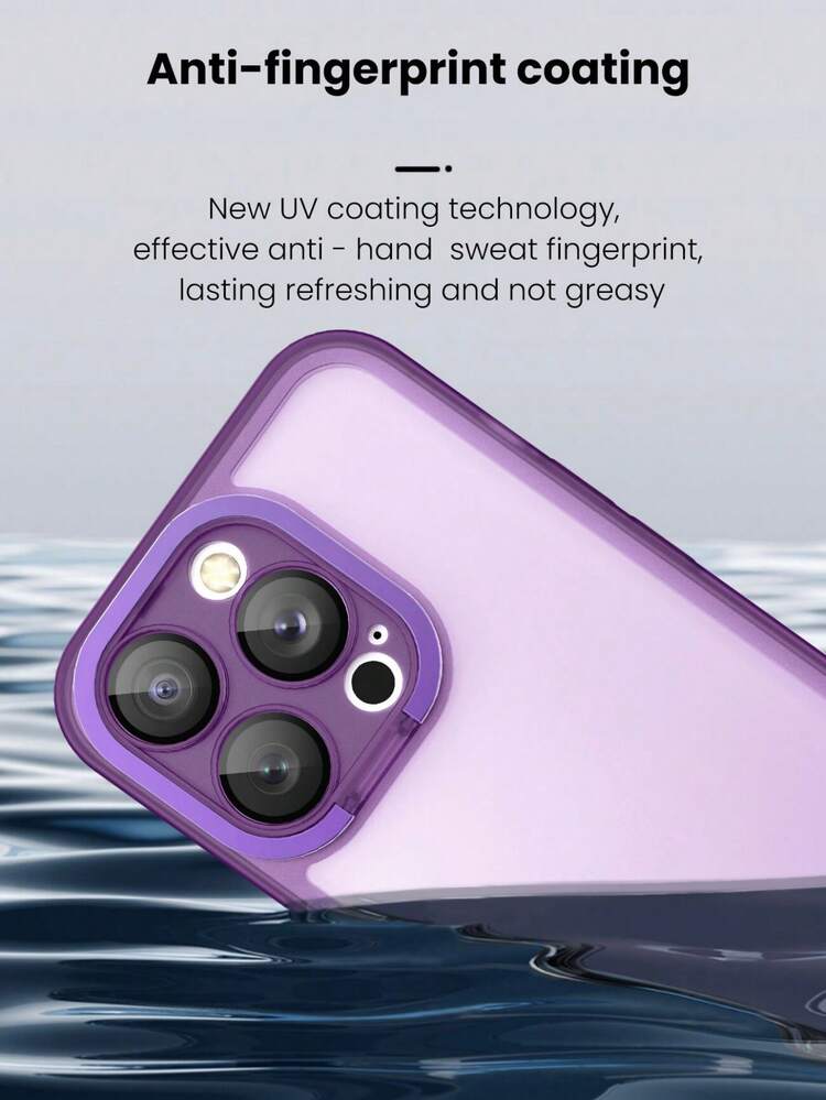 Solid Phone Case With Lens Protector - Purple - View 8