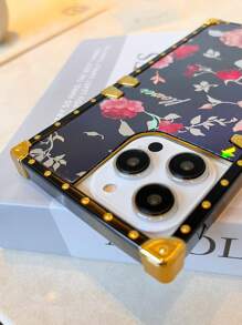 1 قطعة غطاء للهاتف مضيء بنقشة الورود الصغيرة، متوافق مع أيفون وسامسونج