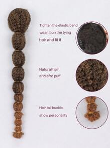 1 cái Kinky xoăn bong bóng bím tóc đuôi ngựa mở rộng cho phụ nữ - Ombre - Xem 4