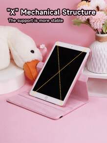 1 Stück drehbares Gehäuse mit DIY Aufklebern kompatibel mit IPad 7/8/9. Generation (10,2 Zoll), IPad Mini 4/5/6