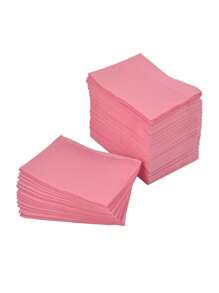 20pcs Nail Art Table Mat, Waterproof Light Pink Foldable Disposable Hand Cushion Holder Lint Paper Pad For Manicure, Nail Napkins For Acrylic Nail Practice Sheet,Nail Supplies,Nail Tools,Nail Art Tools,Back To School,Nails,Nail Tools For Press On Nails - Pink - View 5