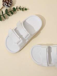 Chicos Zapatillas cierre de gancho y bucle para exterior playa - Blanco - Ver 4