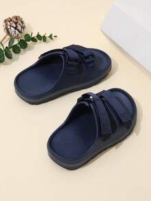 Chicos Zapatillas cierre de gancho y bucle para exterior playa - Azul - Ver 2