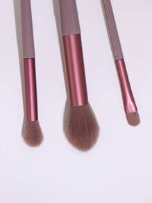 3件套化妆刷组合套装，包含高光眼影刷和唇刷，化妆刷套装，化妆刷套装，化妆刷套装，全套化妆刷，化妆刷套装，全套化妆套装，化妆刷套装，化妆刷套装，化妆礼盒套装 - 淡紫色 - 查看 4