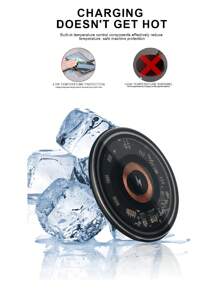 15w透明桌面無線充電器,適用於支援qi無線充電的手機和帶無線充電功能的airpods - 黑色 - 查看 8