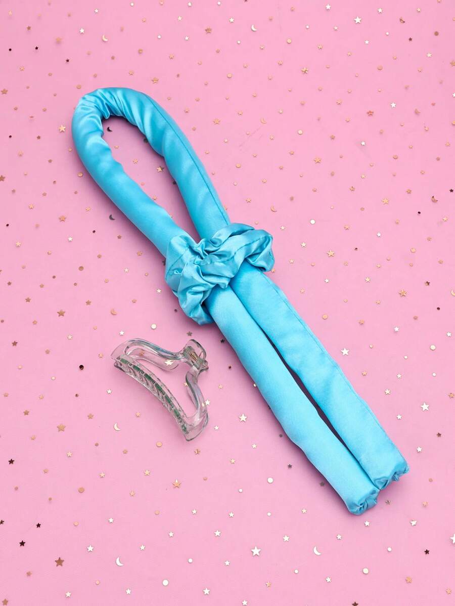 Hair Curler Roller,4Pcs Heatless Hair Curling Roller & Scrunchie & Claw Set Hair Diy Hairdressing Tools - Multicolor - View 1