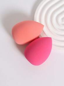 化妆海绵，2 件装化妆海绵美容海绵蛋形化妆搅拌器 - 彩色 - 查看 2