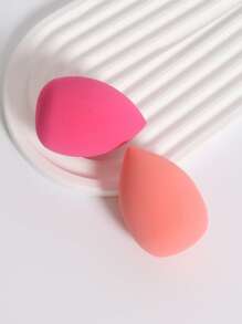 化妆海绵，2 件装化妆海绵美容海绵蛋形化妆搅拌器 - 彩色 - 查看 4