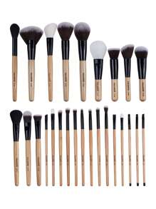 Bộ cọ trang điểm, 26 cọ phấn mắt, cọ má hồng, cọ nền, cọ kẻ lông mày, bộ cọ mỹ phẩm, dụng cụ trang điểm, bộ cọ, bộ cọ trang điểm, bộ trang điểm hoàn chỉnh, bộ cọ trang điểm, bộ trang điểm hoàn chỉnh, bộ cọ, bộ cọ trang điểm, bộ quà tặng trang điểm - Màu be - Xem 2