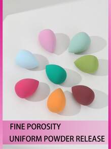 baopinger 化妝海綿，8入組多色中水滴化妝海綿化妝攪拌機美容海綿蛋形 - 彩色 - 查看 3