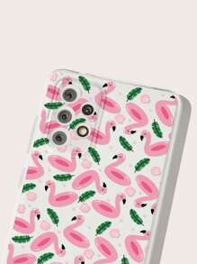 火烈鳥圖案透明手機殼 - 彩色 - 查看 4