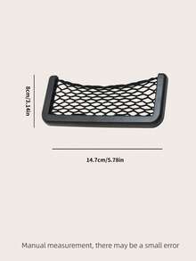 1 Miếng Kích thước nhỏ Ô tô/xe hơi Lưới lưu trữ Hộp đựng Đối với Điện thoại , Ví , Thẻ tín dụng , Kính râm , Kính - màu đen - Xem 7