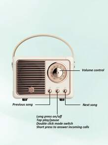便攜式無綫音箱 - 白色 - 查看 3