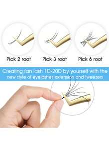 12 Dòng Cổ Điển Tập Giả Chồn Lông Mi Giả Trang Điểm Hàng Mi Mỹ Phẩm Cung Cấp Phối - màu đen - Xem 4