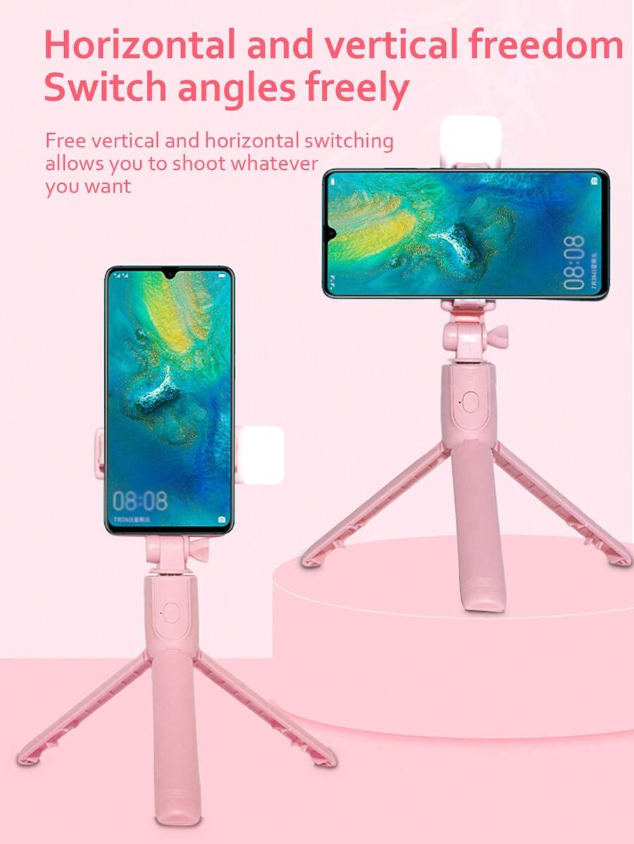 MultiFunction Fill Light With Beauty Selfie Stick And Foldable Phone