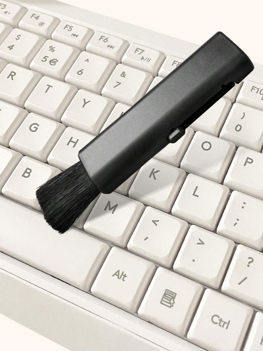 Bàn chải làm sạch kính thiên văn di động Tương thích với điện thoại Apple/android, máy tính bảng, máy ảnh, bàn và ô tô - màu đen - Xem 1