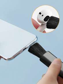 Bàn chải làm sạch kính thiên văn di động Tương thích với điện thoại Apple/android, máy tính bảng, máy ảnh, bàn và ô tô - màu đen - Xem 2