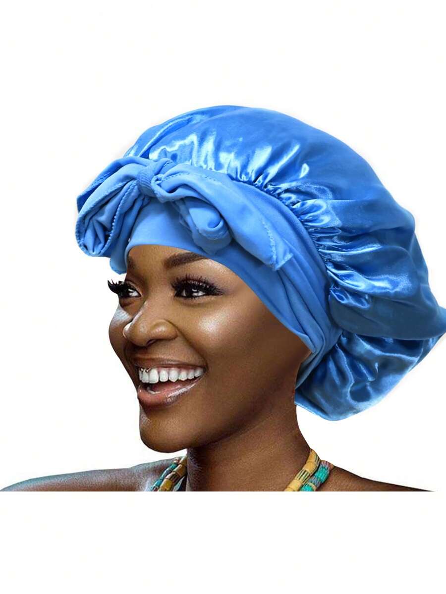 Gorro redondo con cinta colorida, diadema elástica alta, gorro para dormir, gorro de baño, gorro para dormir con ala ancha, gorro para dormir - Multicolor - Ver 1