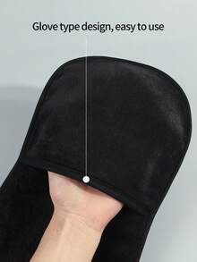 2pcs Facial Cleaning Towel - Black - View 2