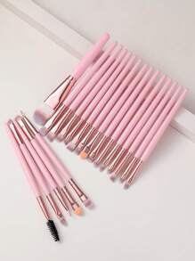 20支装化妆刷套装，高品质合成纤维眼影晕染刷套装，化妆工具，化妆刷套装，化妆刷套装，化妆刷组合，化妆刷套装，化妆刷套装，全套化妆工具，化妆刷套装，全套化妆工具，化妆刷套装，化妆刷套装，化妆礼盒套装 - 彩色 - 查看 2