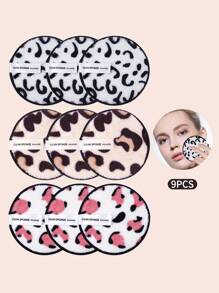 Toalla de limpieza amistosa de piel suave, almohadillas de limpieza faciales para lavado de cara de soplo desmaquillador 9 piezas