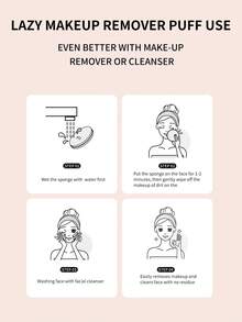 Toalla de limpieza amistosa de piel suave, almohadillas de limpieza faciales para lavado de cara de soplo desmaquillador 9 piezas