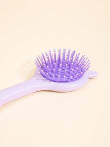 Cat Ear Decor Cushion Hair Brush - Purple - View 3