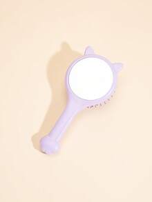 Cat Ear Decor Cushion Hair Brush - Purple - View 4