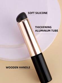 2入組/包新風格矽膠唇刷便攜口紅刷混紡刷手指刷遮瑕刷