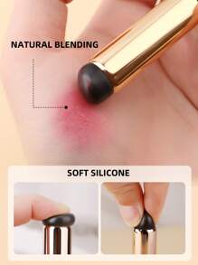 2入組/包新風格矽膠唇刷便攜口紅刷混紡刷手指刷遮瑕刷