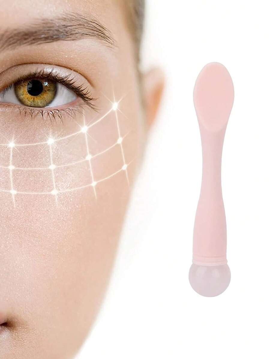 Barra de crema para ojos, 1 pieza de barra de masaje facial, espátula para crema de ojos, cuchara cosmética, barra de masaje para ojos de belleza, aplicador de crema para ojos - Multicolor - Ver 1