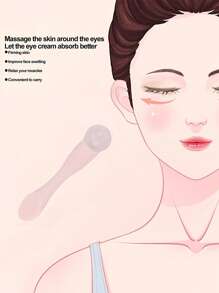 Barra de crema para ojos, 1 pieza de barra de masaje facial, espátula para crema de ojos, cuchara cosmética, barra de masaje para ojos de belleza, aplicador de crema para ojos - Multicolor - Ver 4