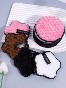 Face Washing Facial Cleansing Pads,8Pcs Makeup Remover Puff Reusable Facial Sponge - Multicolor - View 6