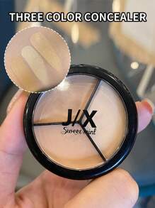 Sweet mint 防水三色遮瑕膏，1入組長效面部遮瑕膏持久不可去除遮瑕膏 - 彩色 - 查看 1