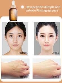 抗衰老精華液,1入組,多重抗皺保濕,緊實提拉精華液,軟化肌膚,提高彈性,撫平皺紋,減少老化跡象,女士護膚面部精華液,萬聖節和聖誕夜 - 咖啡棕 - 查看 5