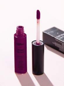 QIBEST Soft Matte Lip Cream,Highly Pigmented Long-Lasting Wear Non-Stick Cup Liquid Lipstick Lip Gloss Lip Glaze - 紫色 - 查看 2