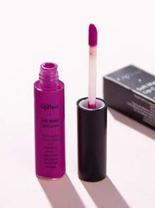 QIBEST 啞光唇膏,高度色素沉著持久穿戴不粘杯子液體口紅唇彩唇釉 - 淡紫色 - 查看 3