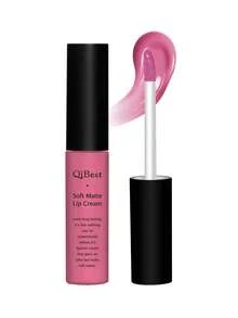 QIBEST Soft Matte Lip Cream, Non-Stick Cup Long-Lasting Liquid Lipstick - 紫丁香色 - 查看 3
