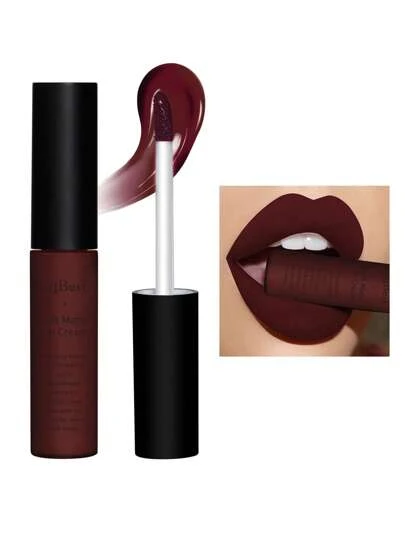 QIBEST 啞光唇膏,高度色素沉著持久穿戴不粘杯子液體口紅唇彩唇釉