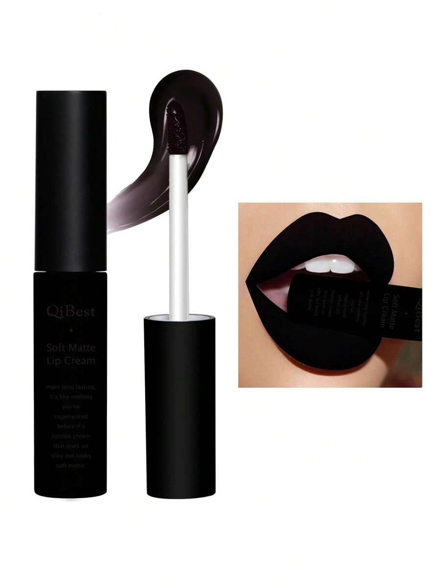 QIBEST 柔软哑光唇膏，色泽鲜艳持久不粘杯液体唇膏唇彩唇釉