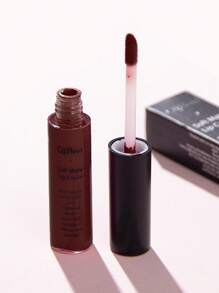 QIBEST 啞光唇膏,高度色素沉著持久穿戴不粘杯子液體口紅唇彩唇釉 - 咖啡棕 - 查看 3