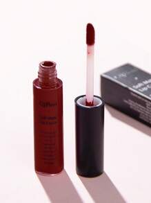 QIBEST Crema de labios mate suave, altamente pigmentada, de larga duración, taza antiadherente, lápiz labial líquido, brillo de labios, esmalte de labios